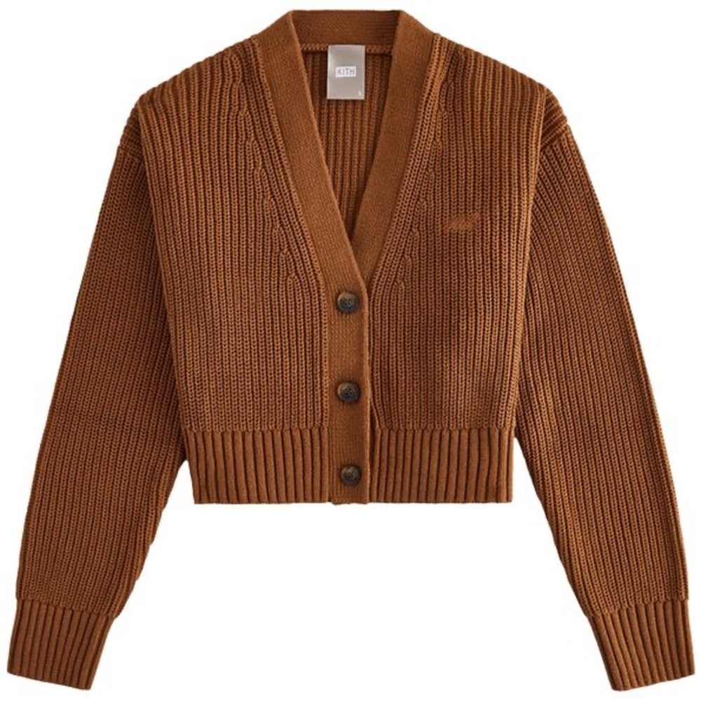 Kith brown cardigan size small
